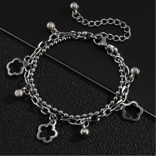 Pulsera Flor de Maga – Estilo Urbano en Acero Inoxidable
